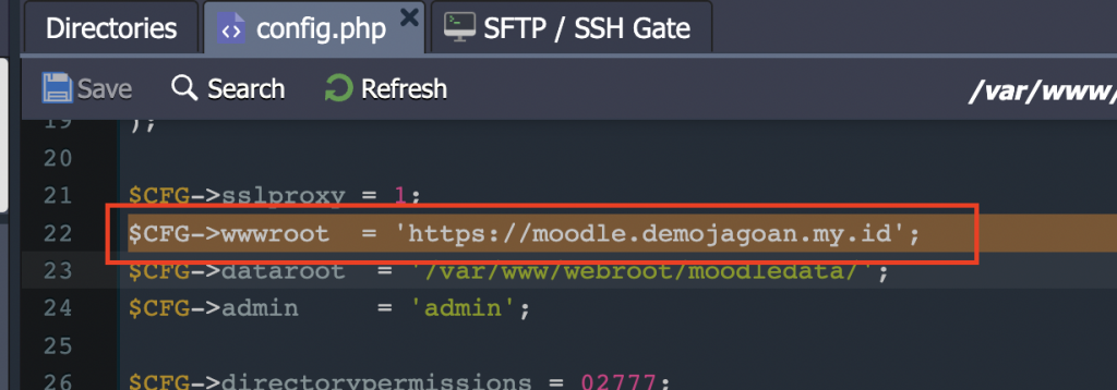 Cara Menggunakan Domain Pribadi untuk Aplikasi Moodle - Jagoan Cloud Docs